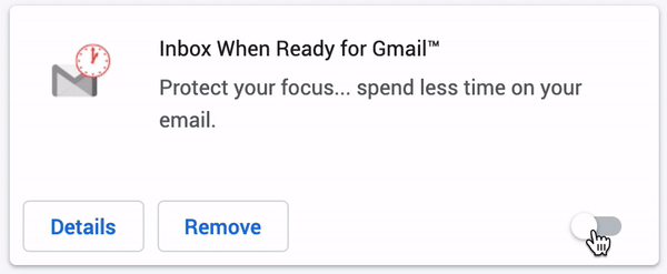 Extension settings screenshot